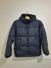 K2 リバーシブル ダウン ボア ブラック フード ダウン アウター 95サイズ