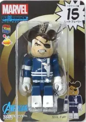 【中古】フィギュア BE＠RBRICK -ベアブリック- 15.ニック・フューリー 「Happyくじ MARVEL×BE＠RBRICK」 ベアブリック賞 アベンジャーズシリーズ