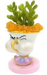 【中古】フィギュア チップ 泡を吹くフィギュア フェイクグリーン 「美女と野獣」 フィギュアリン ディズニーパーク限定