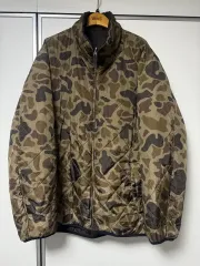 中古 ユニクロ リバーシブル ジャケット カモ/ブラウン XXL