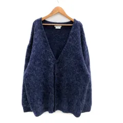 チャオパニック ティピー CIAOPANIC TYPY ニットカーディガン Vネックミドル丈 L 紺 ネイビー /HO22