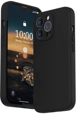 ★SURPHY iPhone13 Proケース シリコン, フィルム付き 6.1インチ対応(2021)アイフォン13 プロシリコンケース（レンズの全面保護） 耐衝撃 超軽量 指紋防止 全面保護 iPhone13 Proソフトカバー (ブラック)