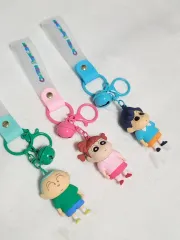 クレヨンしんちゃん ストラップキーホルダー 3種セット (マサオくん ガラス 風間トオル)
