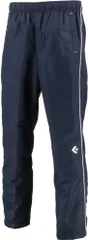 コンバース CONVERSE バスケット ウォームアップパンツ ロングパンツ 長ズボン ボトムス ウォームアップ 裾ファスナー 3シーズン バスケ 中学生 高校生 部活 チーム 練習 トレーニング  CB162508P 2911 ネイビー×ホワイト