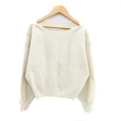 ジルバイジルスチュアート JILL by JILLSTUART ニット カットソー ボートネック 長袖 FR オフホワイト /HO37