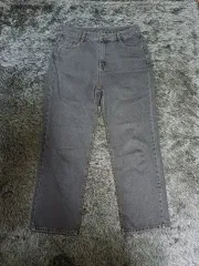 ブラックデニム ワイド レディース パンツ 77 L