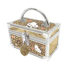 ケイカンパニー(K Company) ハローキティ 鍵付きミニバニティケース ヒョウ柄 CKV1-KTHY H82×W136×D76mm [ミニ ハローキティ ヒョウ柄]
