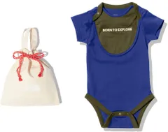 ザ・ノース・フェイス THE NORTH FACE アウトドア ベビーショートスリーブロンパースアンド2Pビブ ベビー B S/S Rompers&2P Bib 赤ちゃん お祝い セット 男の子 女の子 オーガニックコットン  NTB1235 TB TNFブル