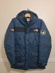 THE NORTH FACE ザノースフェイス ブルー グースダウン ダウン アウター 105サイズ