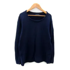 アーバンリサーチ URBAN RESEARCH ニット セーター 長袖 ラウンドネック M 紺 ネイビー /SY36