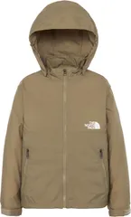 ザ・ノース・フェイス THE NORTH FACE アウトドア コンパクトジャケット 子ども服 ウィンドブレーカー アウター 上着 軽い はっ水 シンプル フード 取り外し可能 普段使い 外遊び キャンプ 記名ラベル  NPJ22510 CK クラシックカーキ