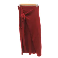 ロデオクラウンズ Rodeo Crowns ニットタイトスカート ロング丈 マキシ丈 F ボルドー /YK1