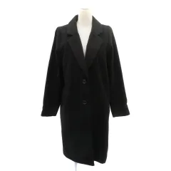 ダブルクローゼット w closet チェスターコート ロング丈 F 黒 ブラック /YK3