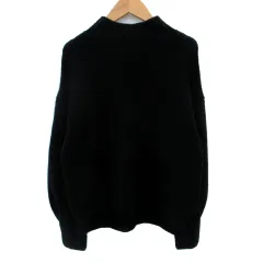 シンプリシテェ SIMPLICITE ニット セーター 長袖 ハイネック 黒 ブラック /SM15