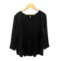 アーバンリサーチ ドアーズ URBAN RESEARCH DOORS ブラウス カットソー 長袖 Vネック 無地 ONE 紺 ネイビー /SY36