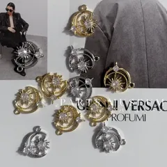 【1個¥175】パミュパーツ♡高品質チャーム/ジルコニアペンダント/ヘリオス&ルナ