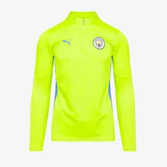 【送料無料・匿名配送】Puma プーマ マンチェスターシティ 24/25 ドリル トップ 黄 新品 正規品 24/25最新モデル ハーフジップ