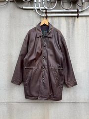 Alexander McQUEEN レザー切替 キャメル100% ロングコート - メルカリ