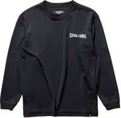 スポルディング SPALDING バスケット ジュニア ロングスリーブホログラム ワードマーク ジュニア Tシャツ 長袖 バスケットボール バスケ トレーニング ウエア 練習 部活 吸水速乾 UVカット  SJT22173 1000 ブラック