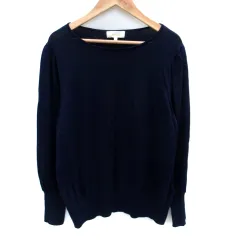 アルファキュービック ALPHA CUBIC カットソー 長袖 ラウンドネック L 紺 ネイビー /SM12