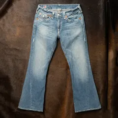 00s トゥルーレリジョン USA メイド フレア フィット デニム パンツ
