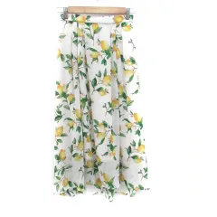 ロペピクニック ROPE Picnic フレアスカート ロング丈 マキシ丈 総柄 38 M マルチカラー オフホワイト /HO15