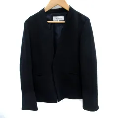 ロペピクニック ROPE Picnic ノーカラージャケット ミドル丈 36 S 紺 ネイビー /SM27