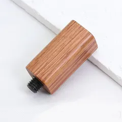 四角柱ローズウッド ナチュラル木製 シーリングスタンプ用ハンドル 約39×17mm 1個