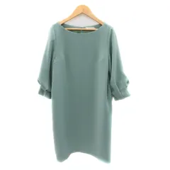 アナトリエ ANATELIER ワンピース ひざ丈 七分袖 38 M ミントグリーン /YK45