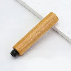 円柱ブナ・ロング ナチュラル木製 シーリングスタンプ用ハンドル 約59×13mm 1個