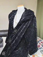 ハイクオリティLINE ツアーベルベット まとめ売り エンボス ジャガード ルーズフィット コートジャケット