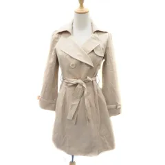 アプワイザーリッシェ Apuweiser-riche トレンチコート スプリングコート ロング丈 ウエストベルト付き 2 ベージュ /YK10
