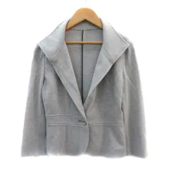 エニィスィス エニシス anySiS オープンカラージャケット ミドル丈 2 グレー /YK31