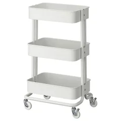 新品 IKEA RASKOG ロースコグ ワゴン ホワイト 大（20586788） 35x45x77 cmのサムネイル