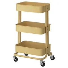 新品 IKEA RASKOG ロースコグ ワゴン ベージュイエロー 大（10591667） 35x45x77 cmのサムネイル