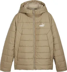 プーマ PUMA ESS パデッド ジャケット レディース アウター パーカー 中綿 中わた 長袖 フルジップ 防寒 保温 撥水 防風 チーム 部活 練習 トレーニング 観戦  672279 67 オーク ブランチ