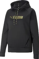 プーマ PUMA PUMA FIT テックニットフーディー ウィメンズ レディース パーカー スウェット スポーツ トレーニング フィットネス ジム ランニング ジョギング 女性  522846 51 プーマ ブラック/メタリ