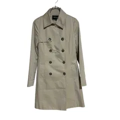  INDIVI インディヴィ ベージュ トレンチコート ジャケット アウター レディース 40【RE344】