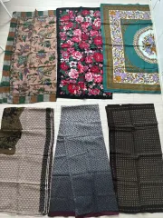 新品 ウール100% スカーフ マフラー 6種 (日本産含む)