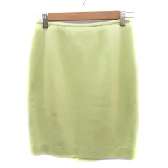 ジャスグリッティー JUSGLITTY タイトスカート ひざ丈 1 黄緑 /YK27