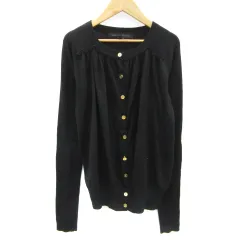 マークバイマークジェイコブス MARC by MARC JACOBS カーディガン ミドル丈 L ブラック 黒 /YM34