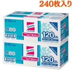 トイレクイックル 120枚 2箱 お掃除シート トイレ掃除 除菌 抗菌効果 厚手シート 大容量