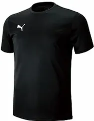 プーマ PUMA サッカー SS Tシャツ メンズ 男性 フットサル トップス 半袖 吸汗 速乾 ドライ トレーニング 練習 クラブ 部活 チーム サークル ロゴ ウェア 着替え  656335 02 PUMABLACK