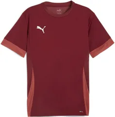 プーマ PUMA サッカー TEAMGOAL ゲームシャツ メンズ 男性 フットサル Tシャツ シャツ トップス 半袖 吸水速乾 試合 トレーニング 練習 クラブ 部活 ロゴ 着替え  706362 09 TEAMREGALRED-PUMA