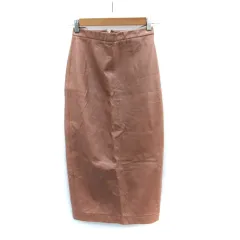 リビアナコンティ Liviana Conti タイトスカート ロング丈 38 M ピンクベージュ /SM19