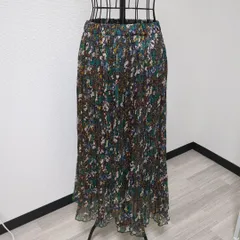 RAY CASSIN プリーツスカート フリー 総柄