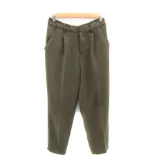 ケイビーエフ KBF アーバンリサーチ スラックスパンツ テーパードパンツ 無地 36 S カーキ /SY22