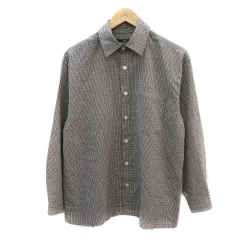 シップス SHIPS カジュアルシャツ 長袖 チェック柄 オーバーサイズ S マルチカラー 紺 ネイビー /YK40