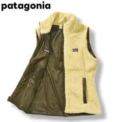 【美品】 パタゴニア patagonia ロスロボス Los Lobos Vest リバーシブル フリース ベスト XS相当 ベージュ x ブラウン レディース ♪