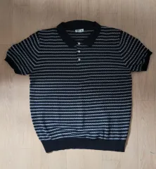 2XL 黒 ストライプ 半袖 KARA（カラ） Tシャツ 110